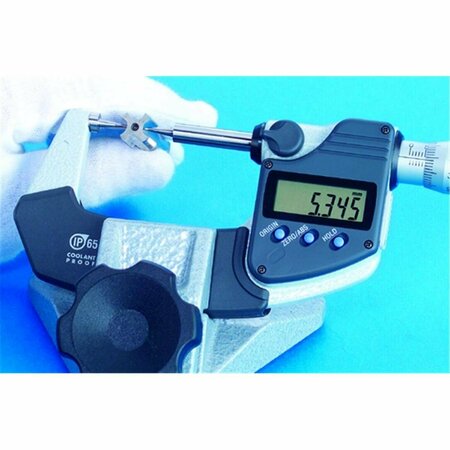 BEAUTYBLADE 1-2 in. IP65 Metric Digital Point Micrometer with 15 deg Tips BE3729222